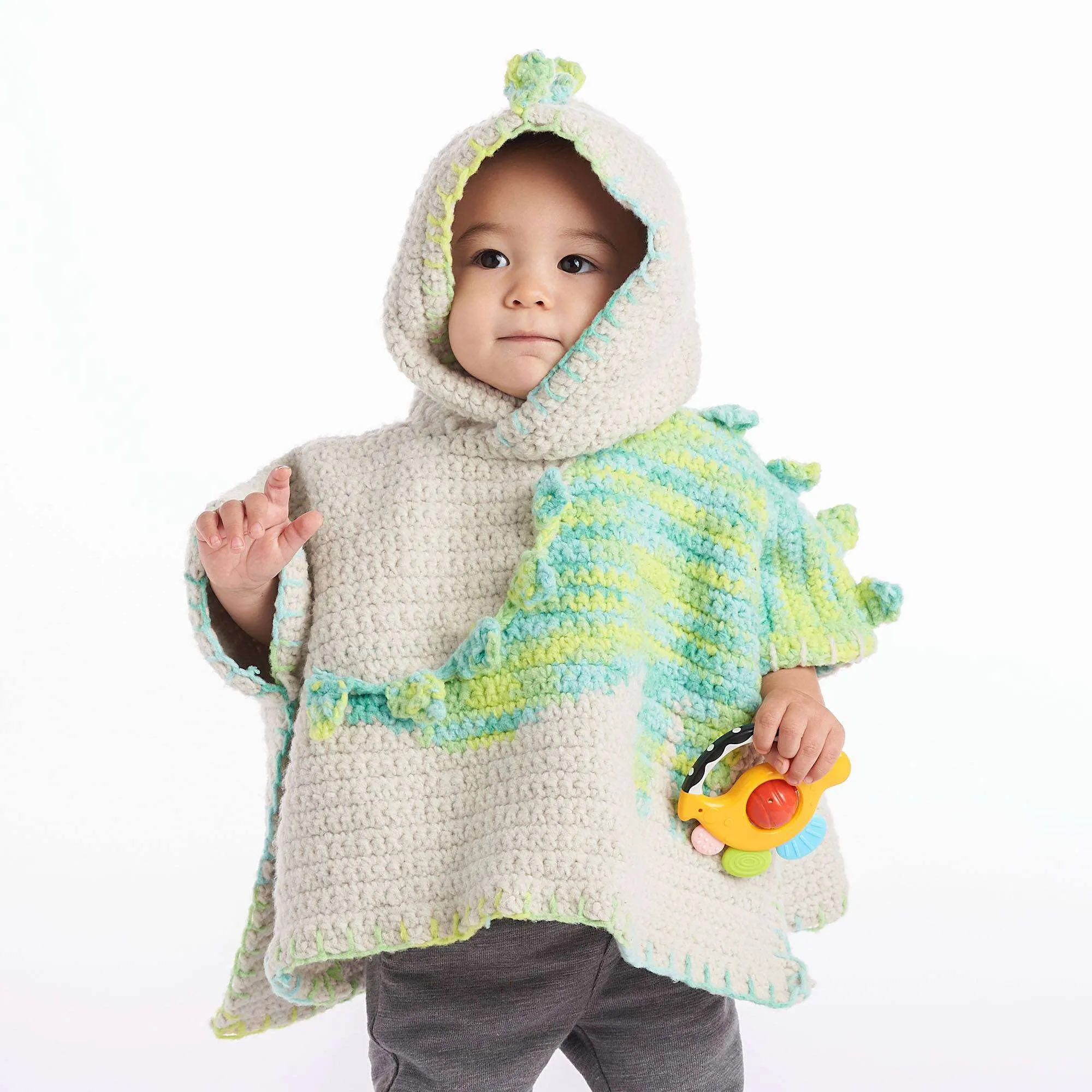 Bernat Baby Dino Crochet Poncho