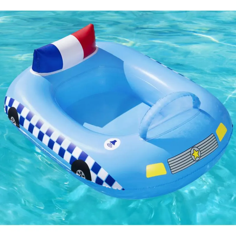 Bestway Fun Speakers Police Car Baby Boat (38" x 29"/97cm x 74cm)