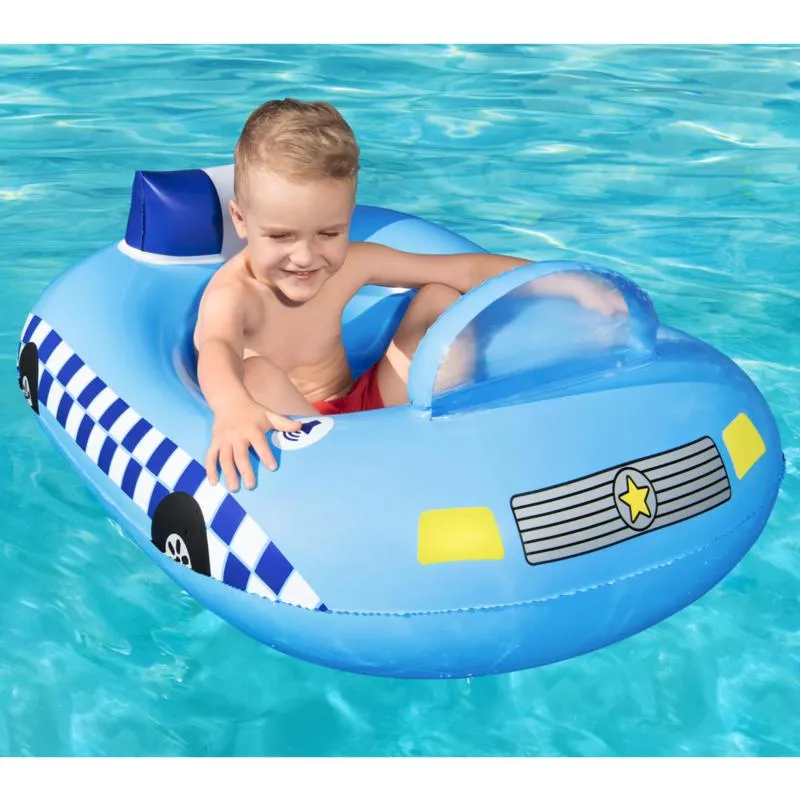 Bestway Fun Speakers Police Car Baby Boat (38" x 29"/97cm x 74cm)