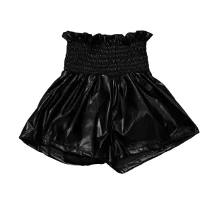 Black Metallic Adult Swing Shorts