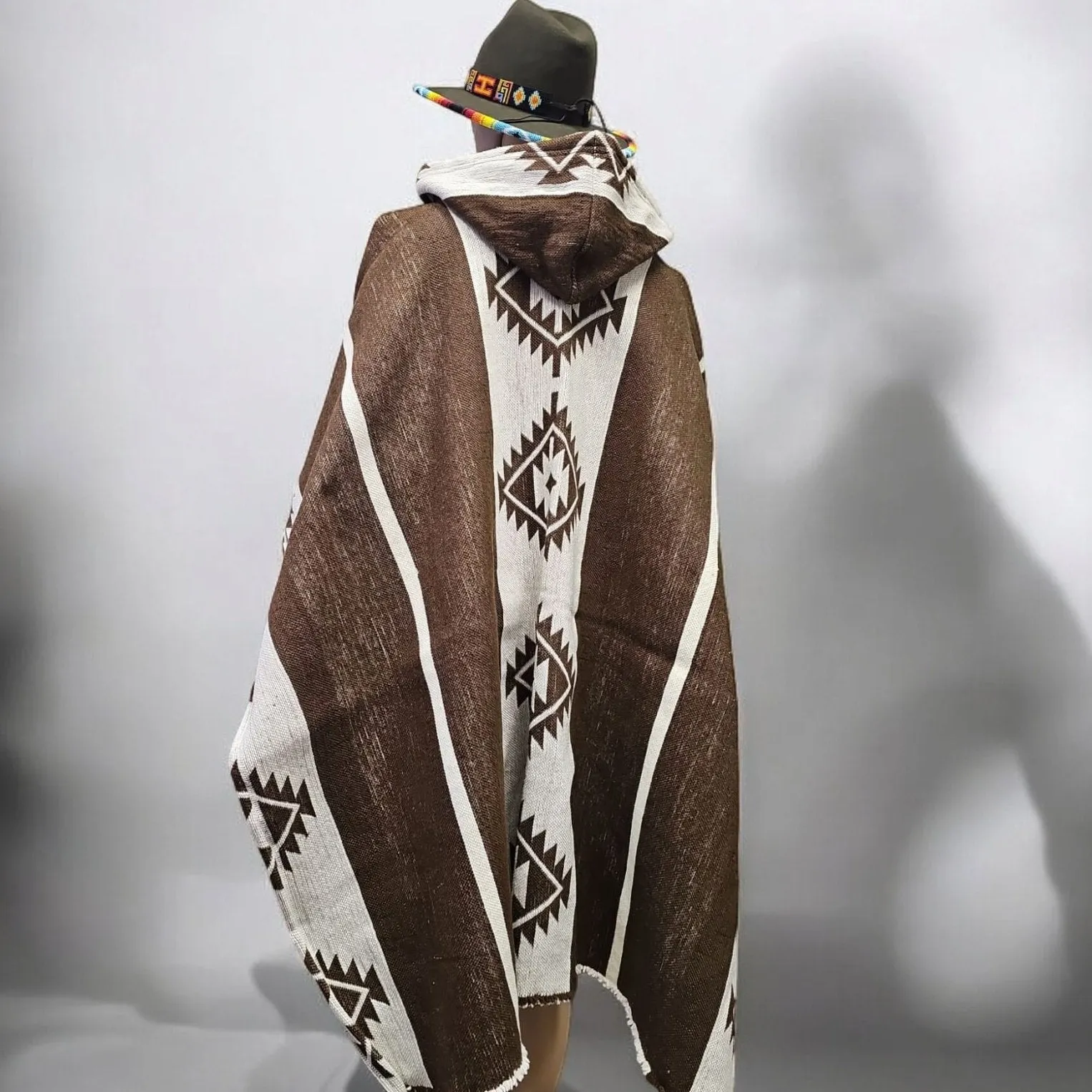 Brown Pure Llama wool Ponchos