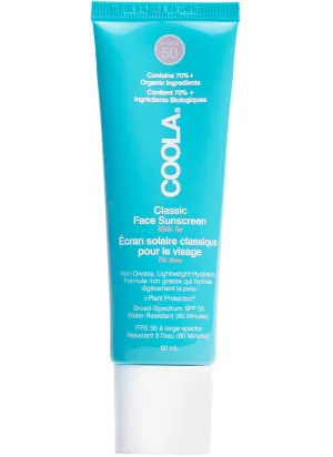 Coola Classic Face Sunscreen SPF50 White Tea