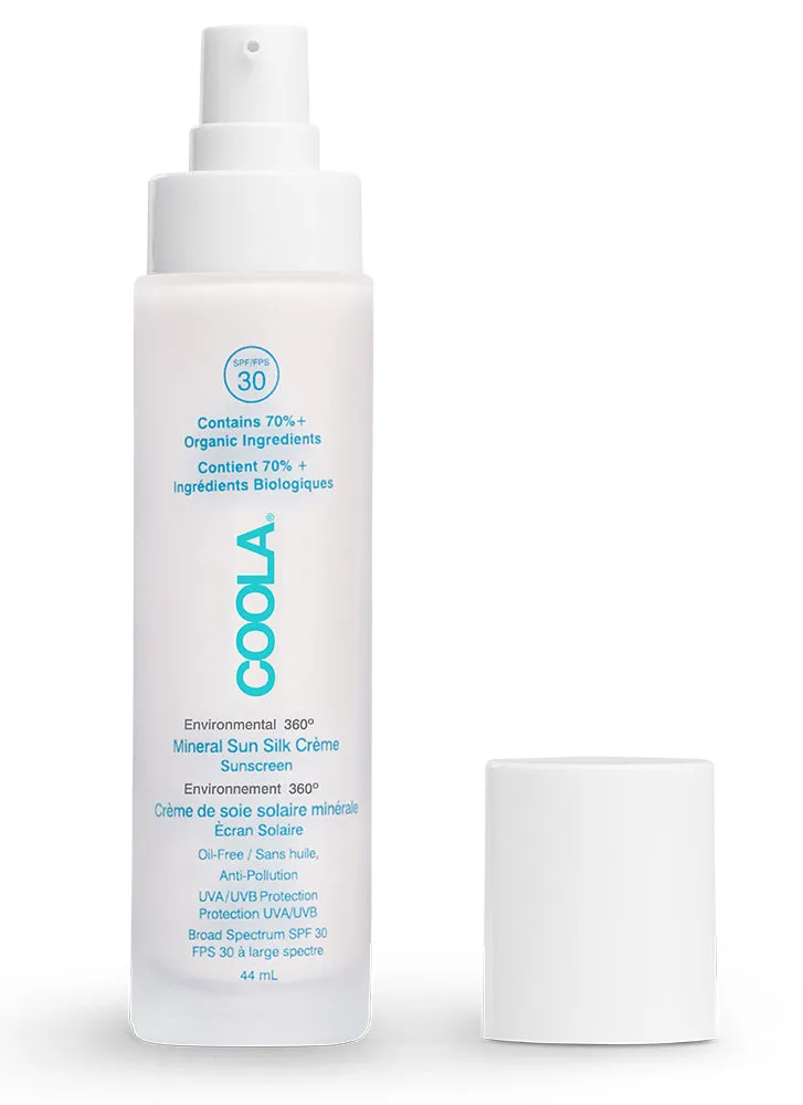 Coola Mineral Sun Silk Creme SPF30 Organic Face Sunscreen