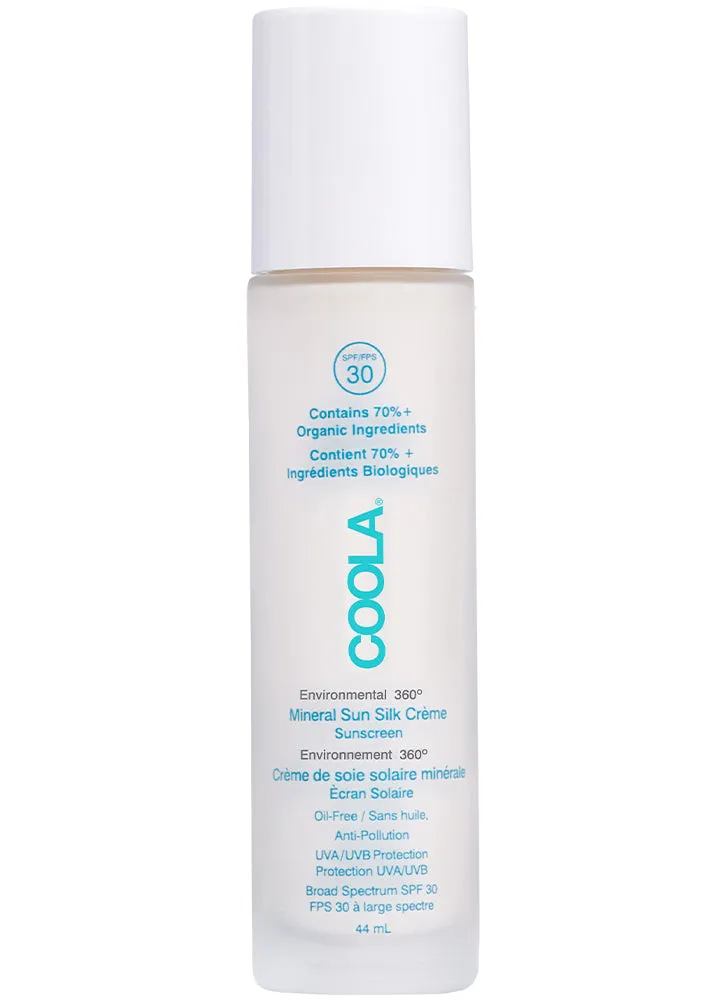 Coola Mineral Sun Silk Creme SPF30 Organic Face Sunscreen