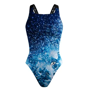 Cosmic Waves Classic Strap Swimsuit