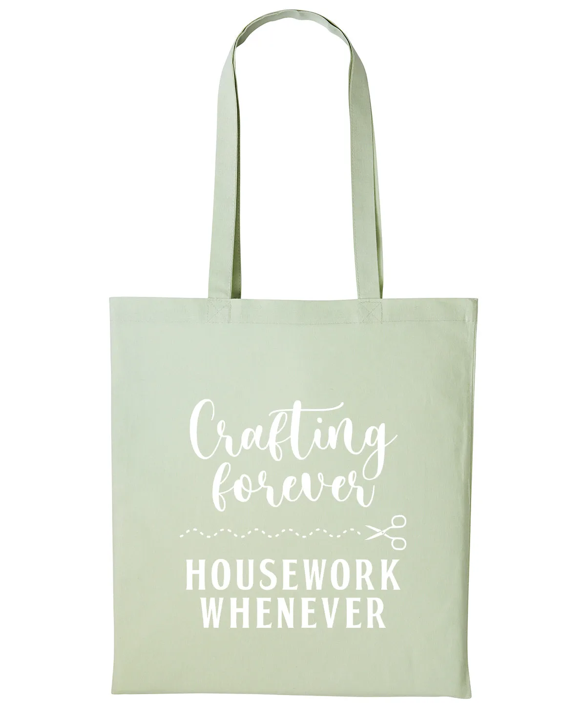 Crafting Tote Bag Cotton Shopper CRAFTERS CRAFT Personalised Text Reusable