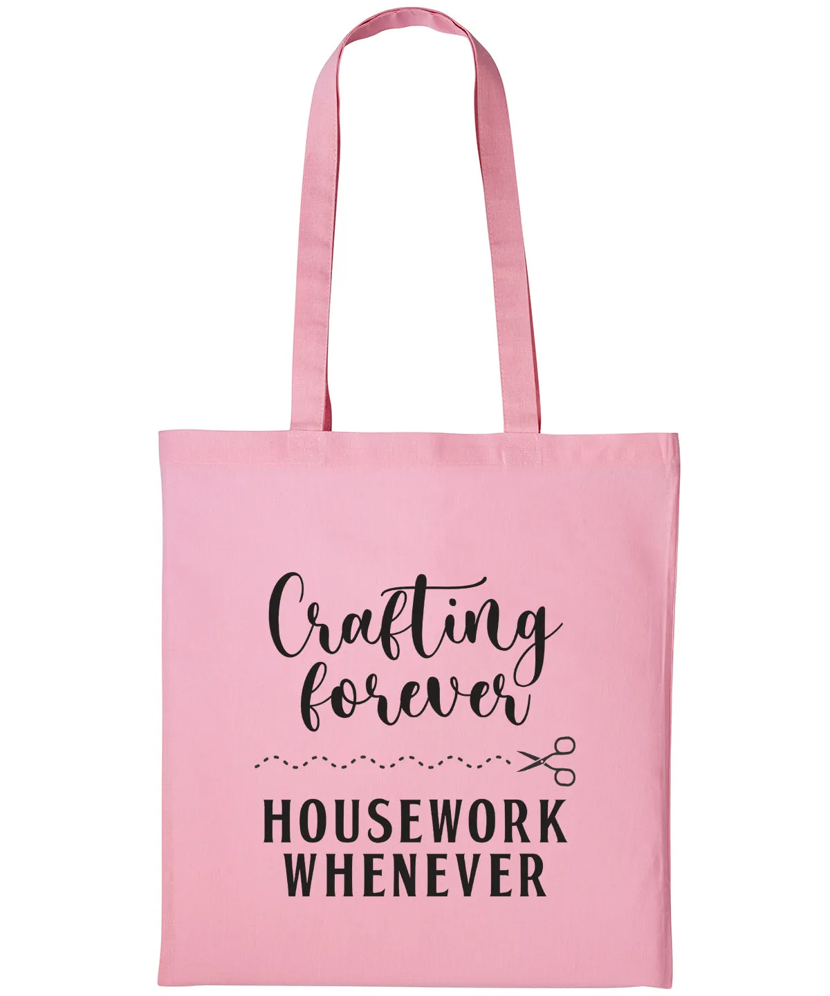 Crafting Tote Bag Cotton Shopper CRAFTERS CRAFT Personalised Text Reusable