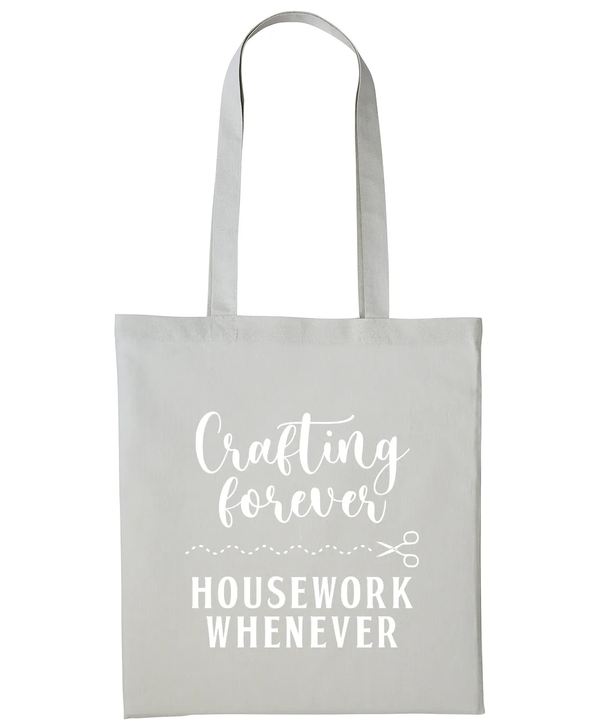 Crafting Tote Bag Cotton Shopper CRAFTERS CRAFT Personalised Text Reusable