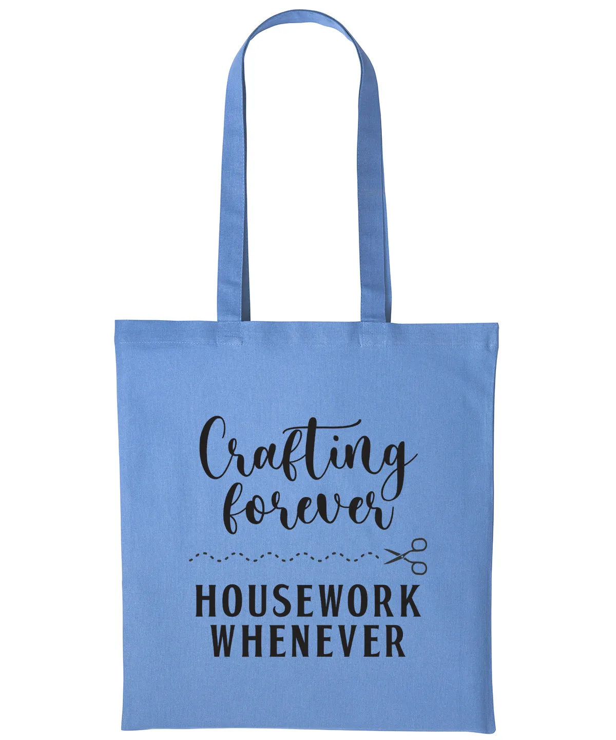 Crafting Tote Bag Cotton Shopper CRAFTERS CRAFT Personalised Text Reusable