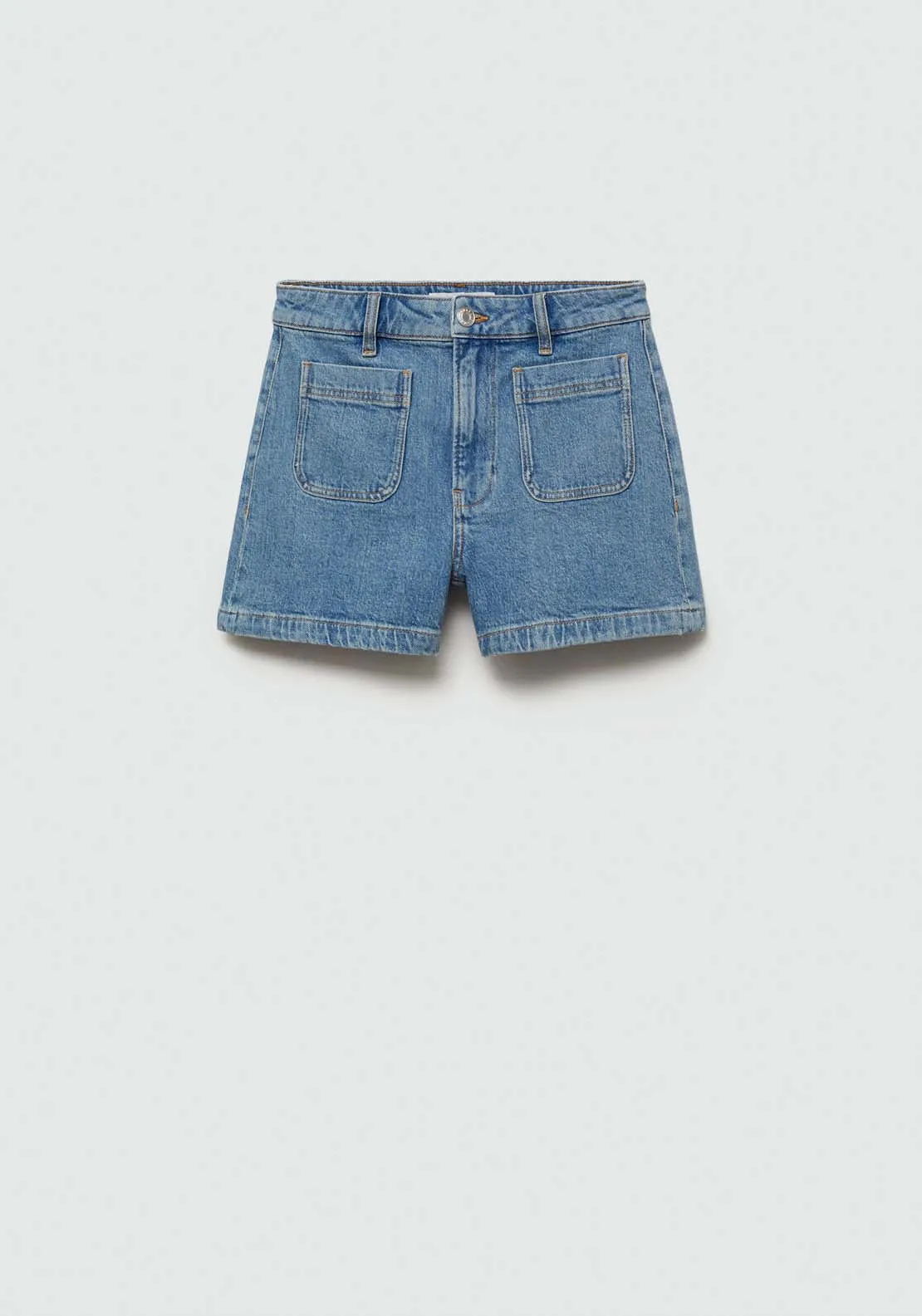 Denim shorts with pockets