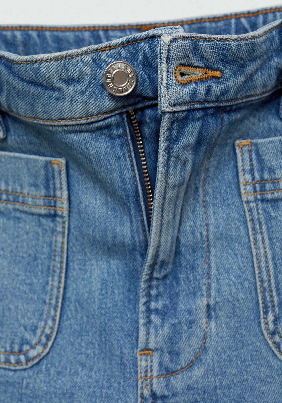 Denim shorts with pockets