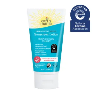 Earth Mama's Uber-Sensitive Mineral Sunscreen: Safeguard Sensitive Skin Naturally (SPF 40)