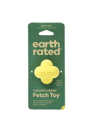 Earth Rated Yellow Fetch Dog Toy - Small 2"