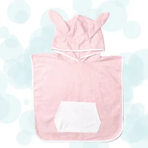 FancyFluff Bamboo Cotton Baby Poncho- Bunny