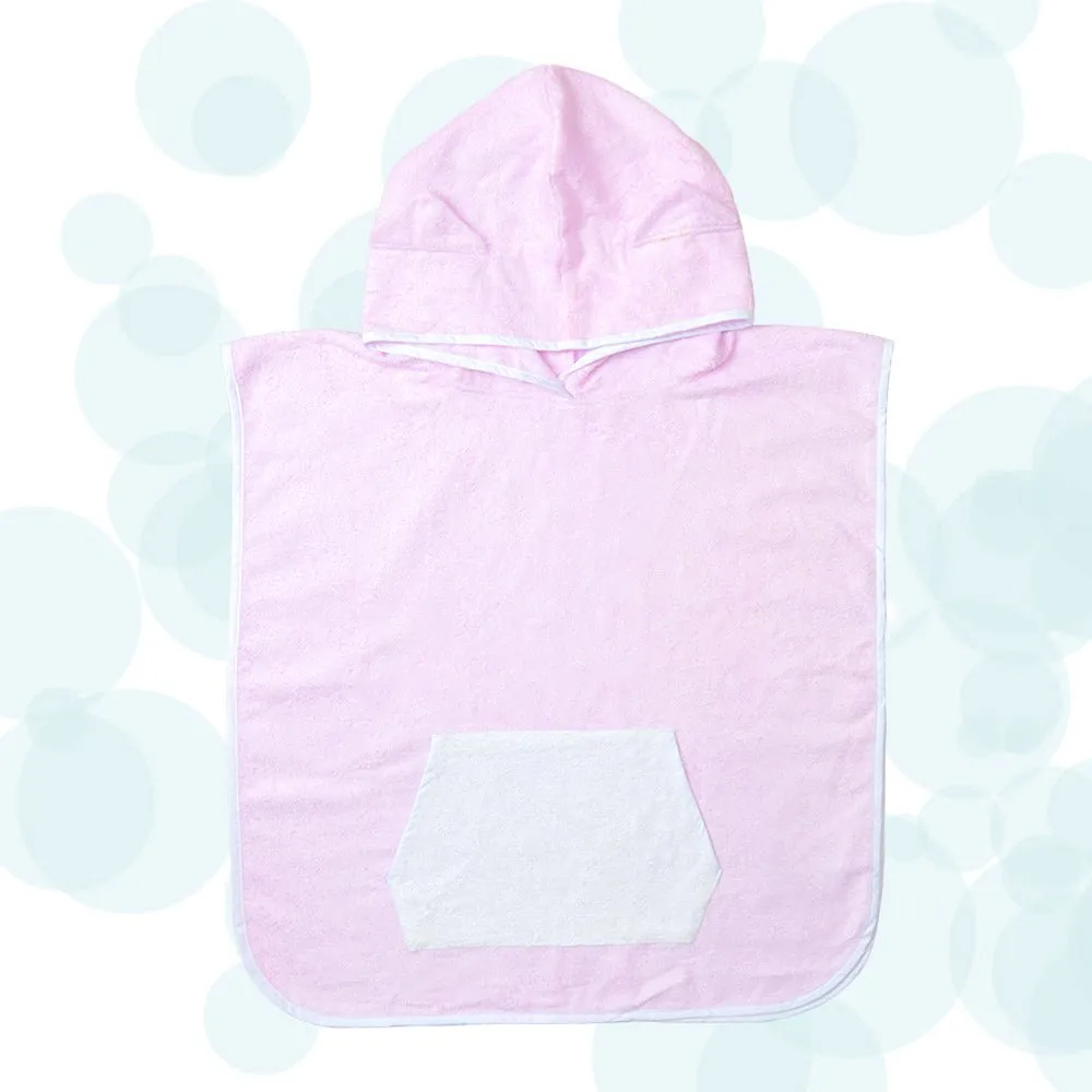 FancyFluff Bamboo Cotton Kids Poncho- Kitty