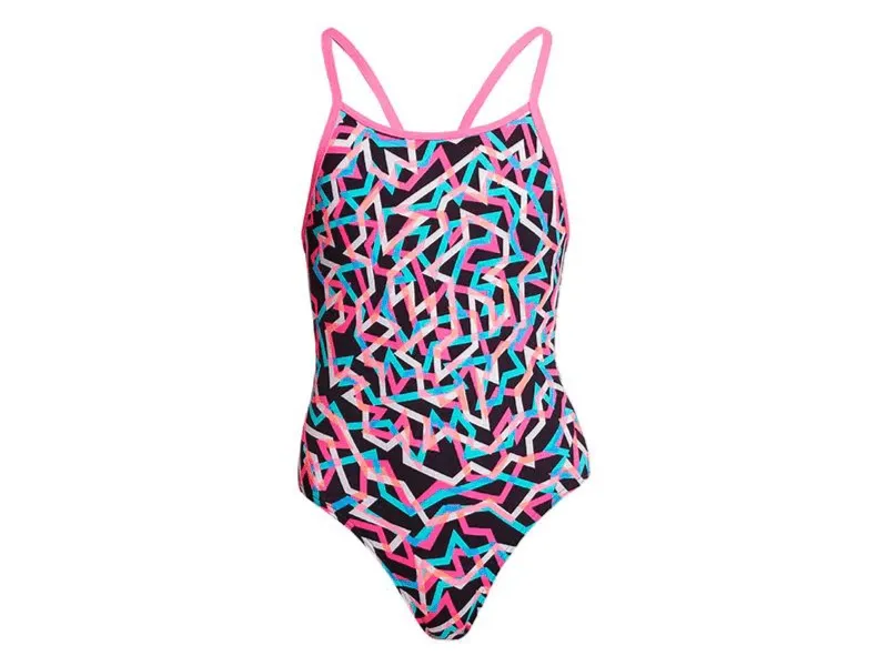 Funkita Diamond Back Girls One Piece Swimsuit (Live Streamer)