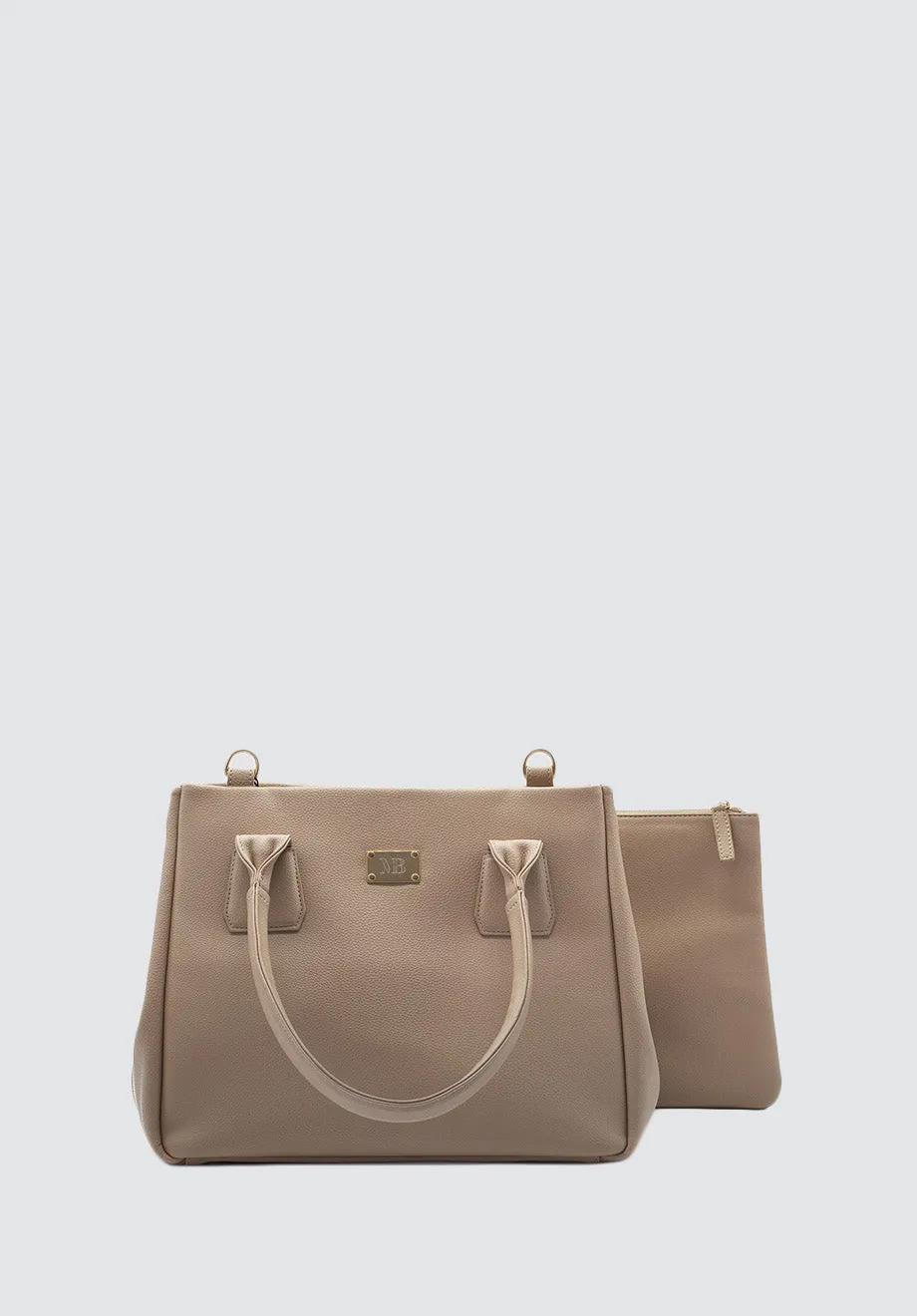 Indy Vegan Top Handle Bag | Nude