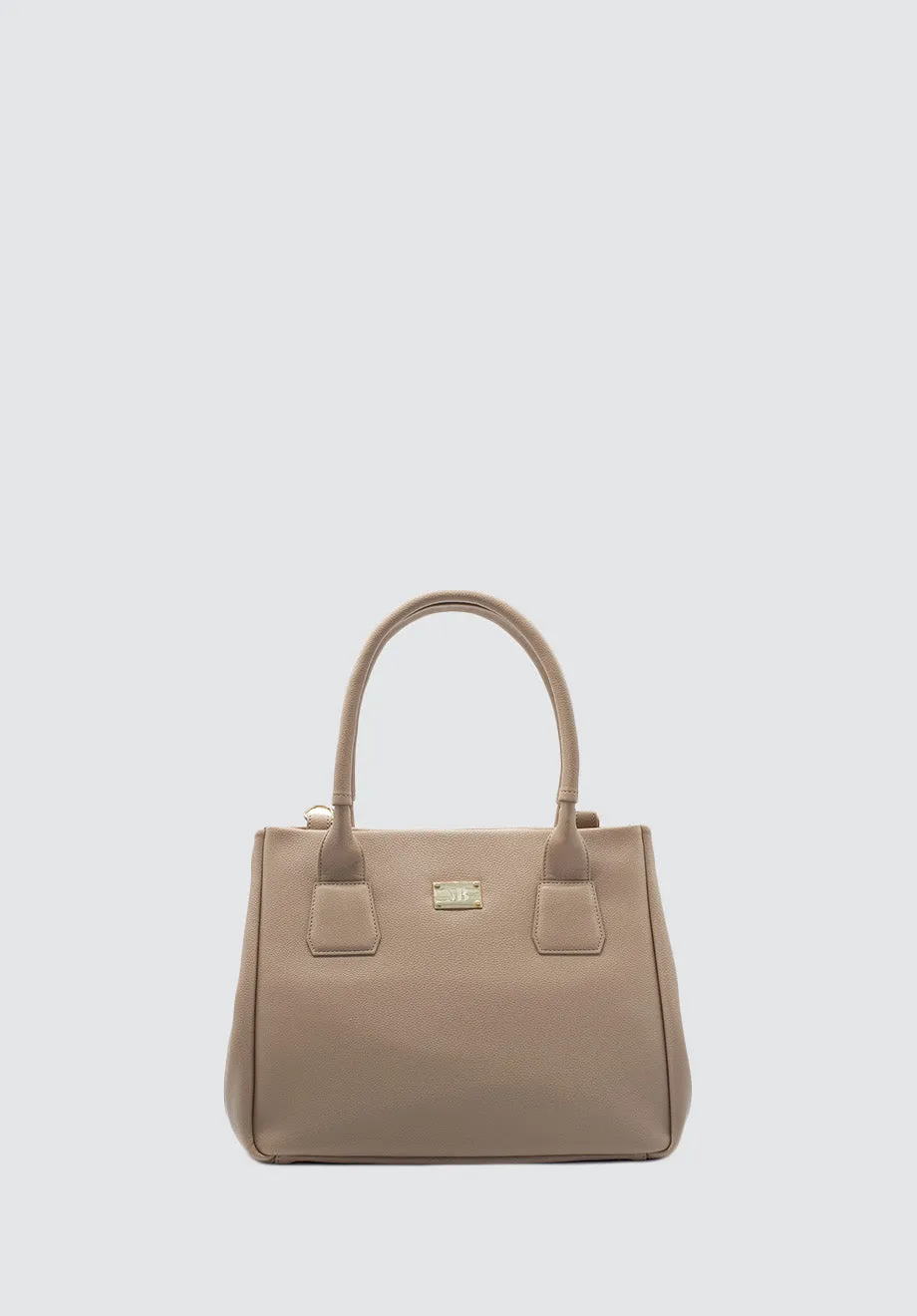 Indy Vegan Top Handle Bag | Nude