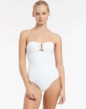 Jetset Bandeau Swimsuit - White