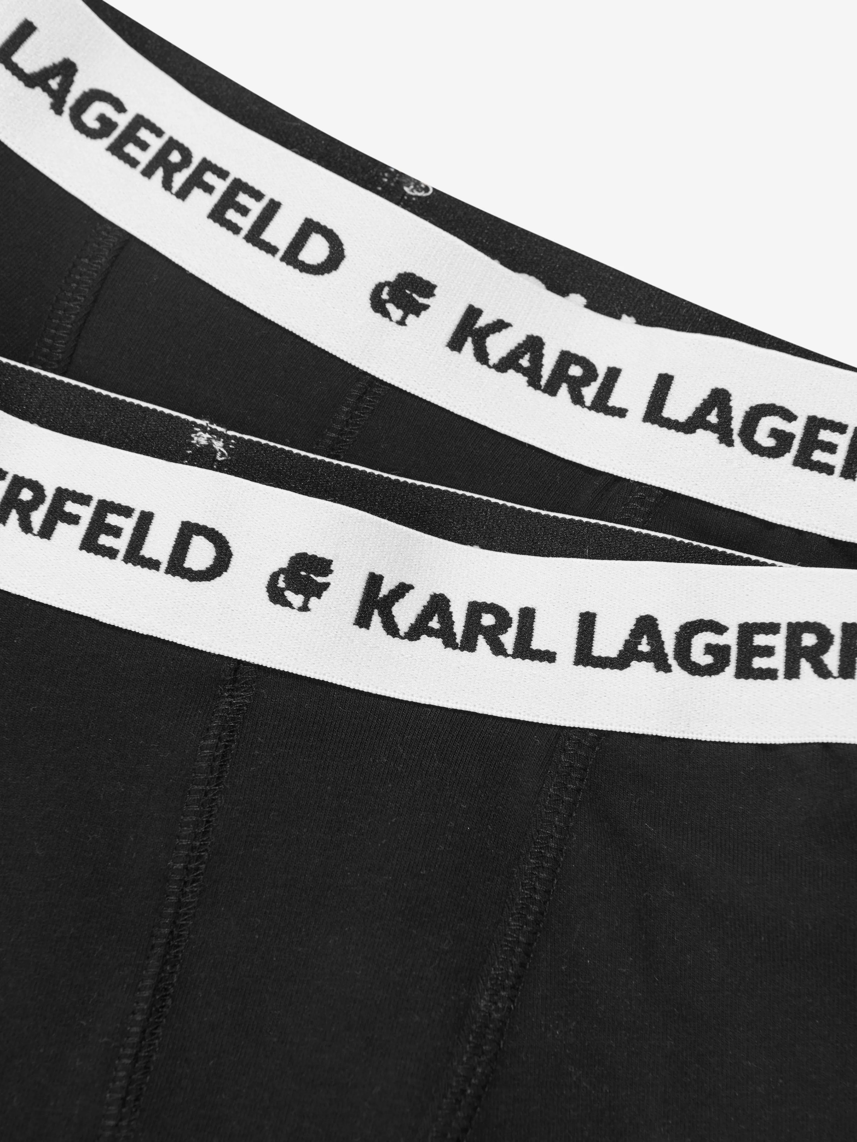 Karl Lagerfeld Boys Boxer Shorts Set (2 Pack) in Black