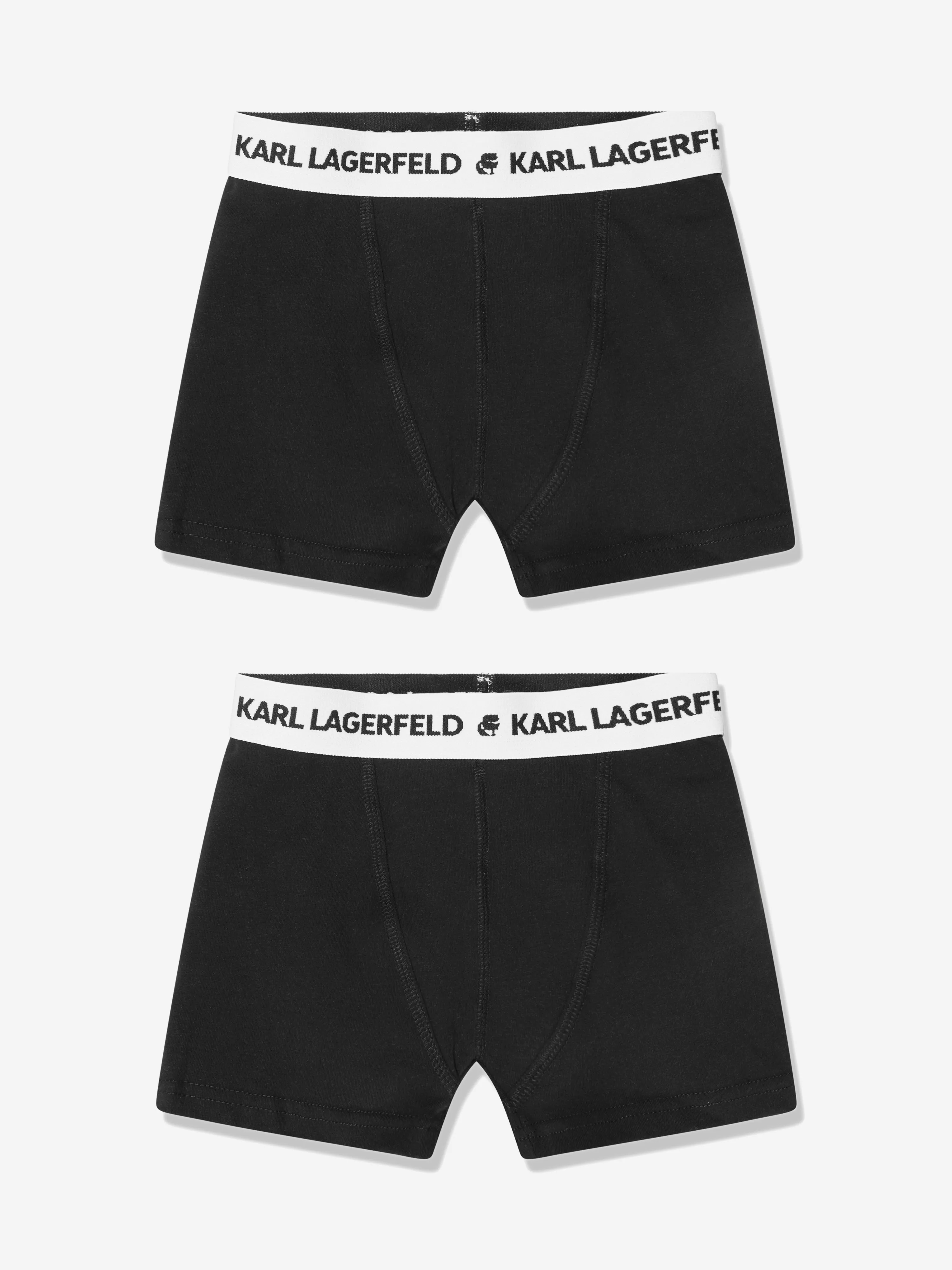 Karl Lagerfeld Boys Boxer Shorts Set (2 Pack) in Black