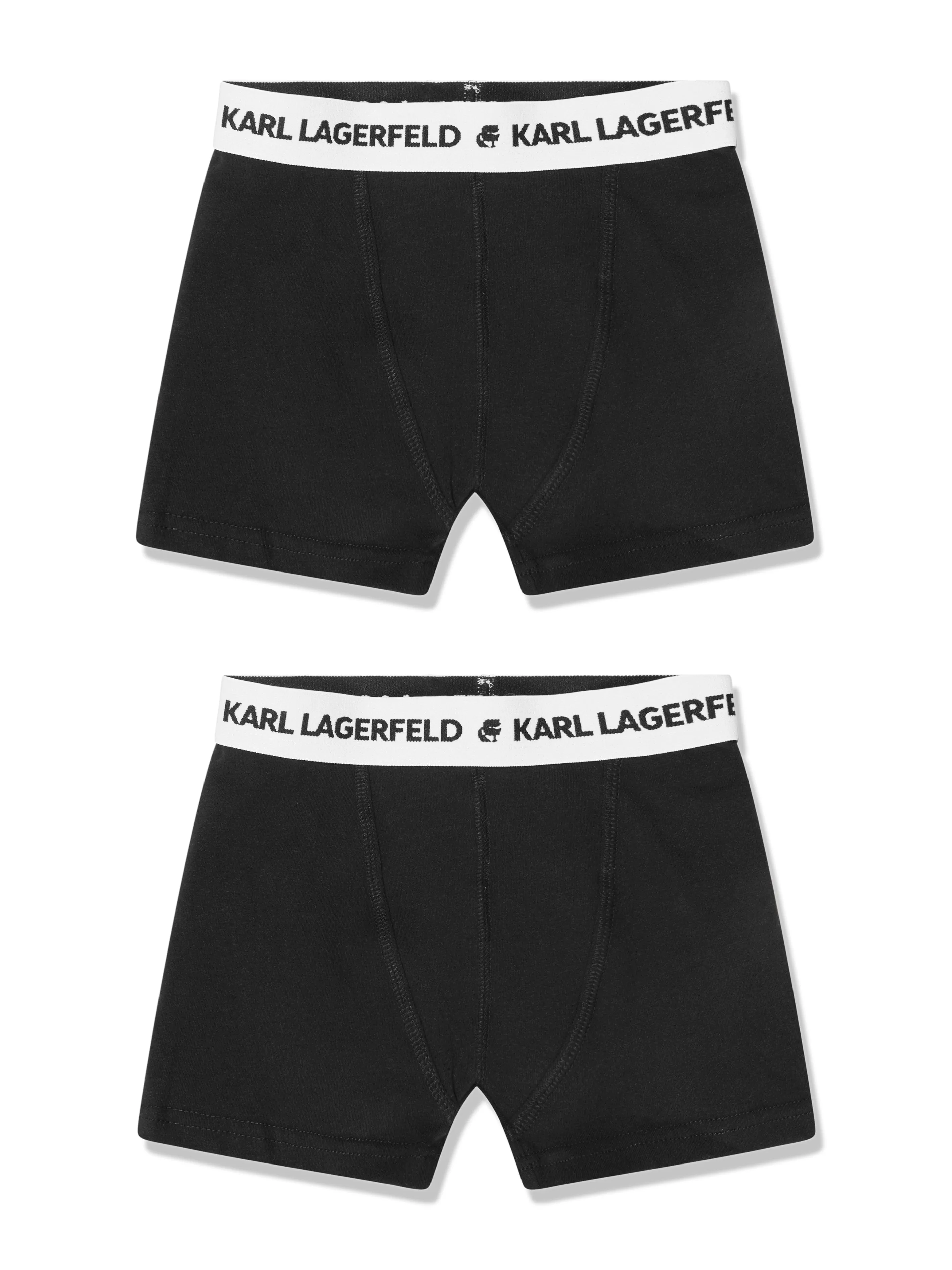 Karl Lagerfeld Boys Boxer Shorts Set (2 Pack) in Black