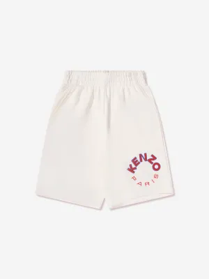 KENZO Kids Logo Bermuda Shorts in Ivory