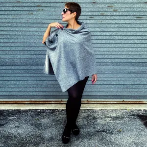 Marrero Poncho - Heather Grey