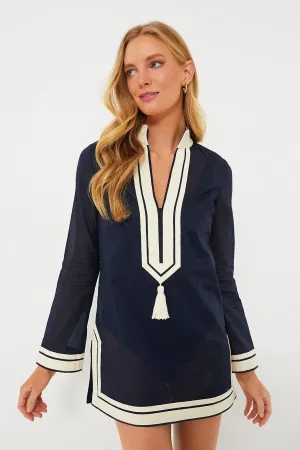 Navy Cotton Tory Tunic