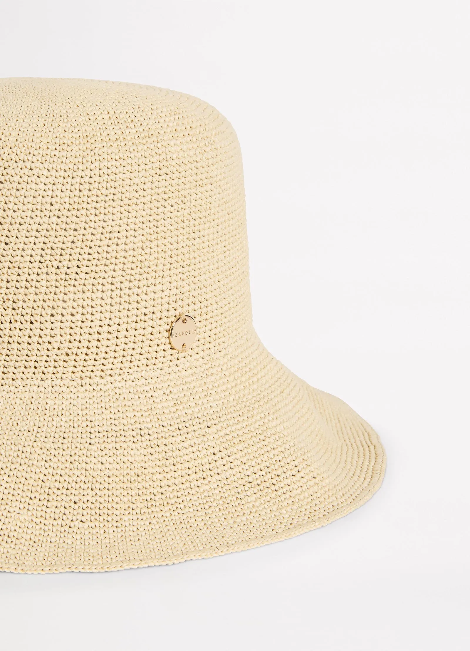 Packable Raffia Bucket Hat - Natural