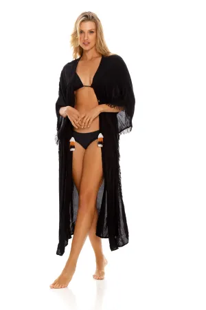 Palette Kimono Black Cover Up