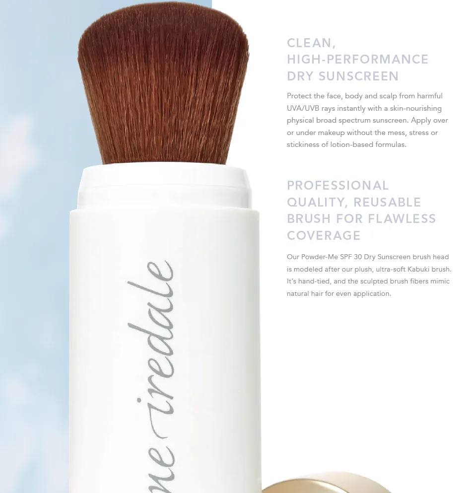 Powder-Me SPF 30 Dry Sunscreen Refillable Brush