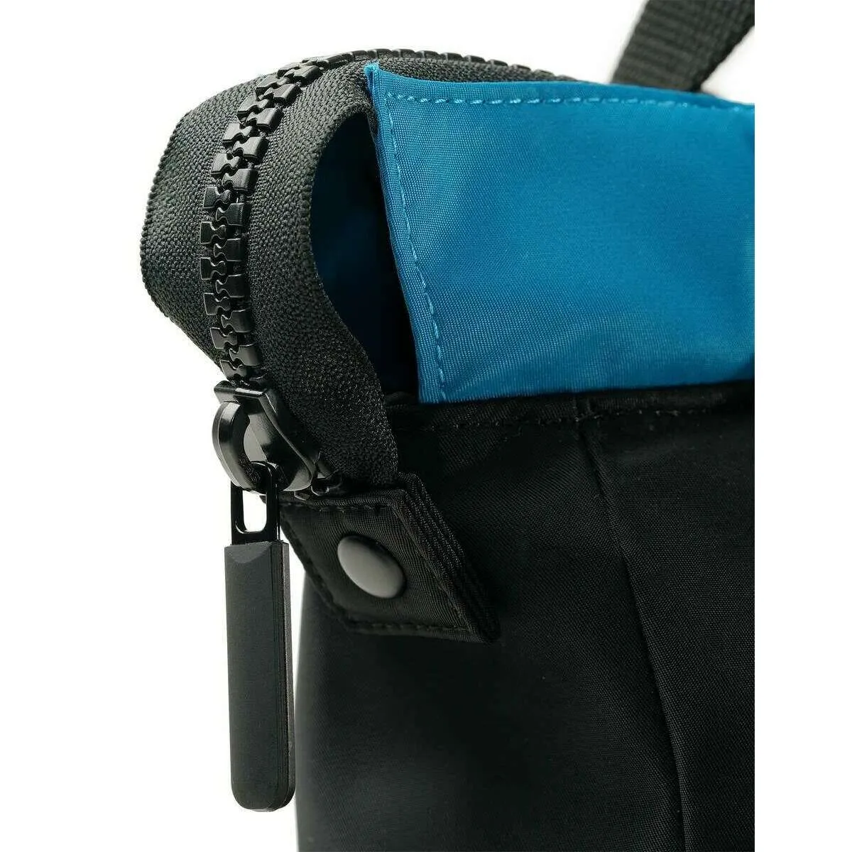 Roka Bantry B Small Creative Waste Two Tone Recycled Nylon Backpack - Black/Sea Port Blue