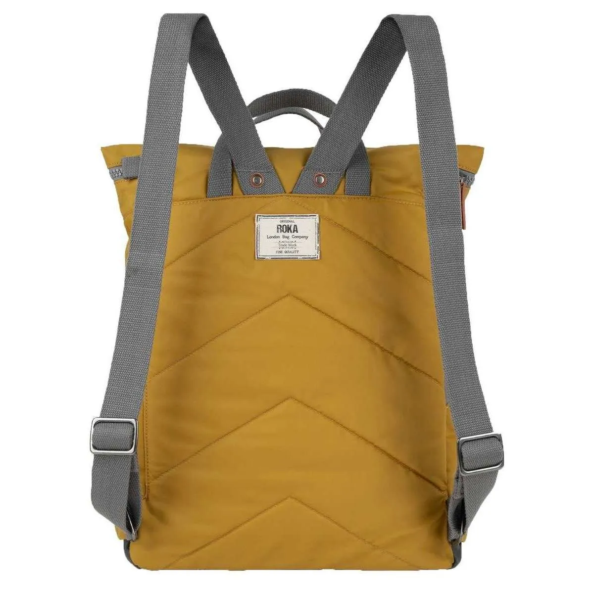 Roka Canfield B Large Sustainable Nylon Backpack - Corn Yellow