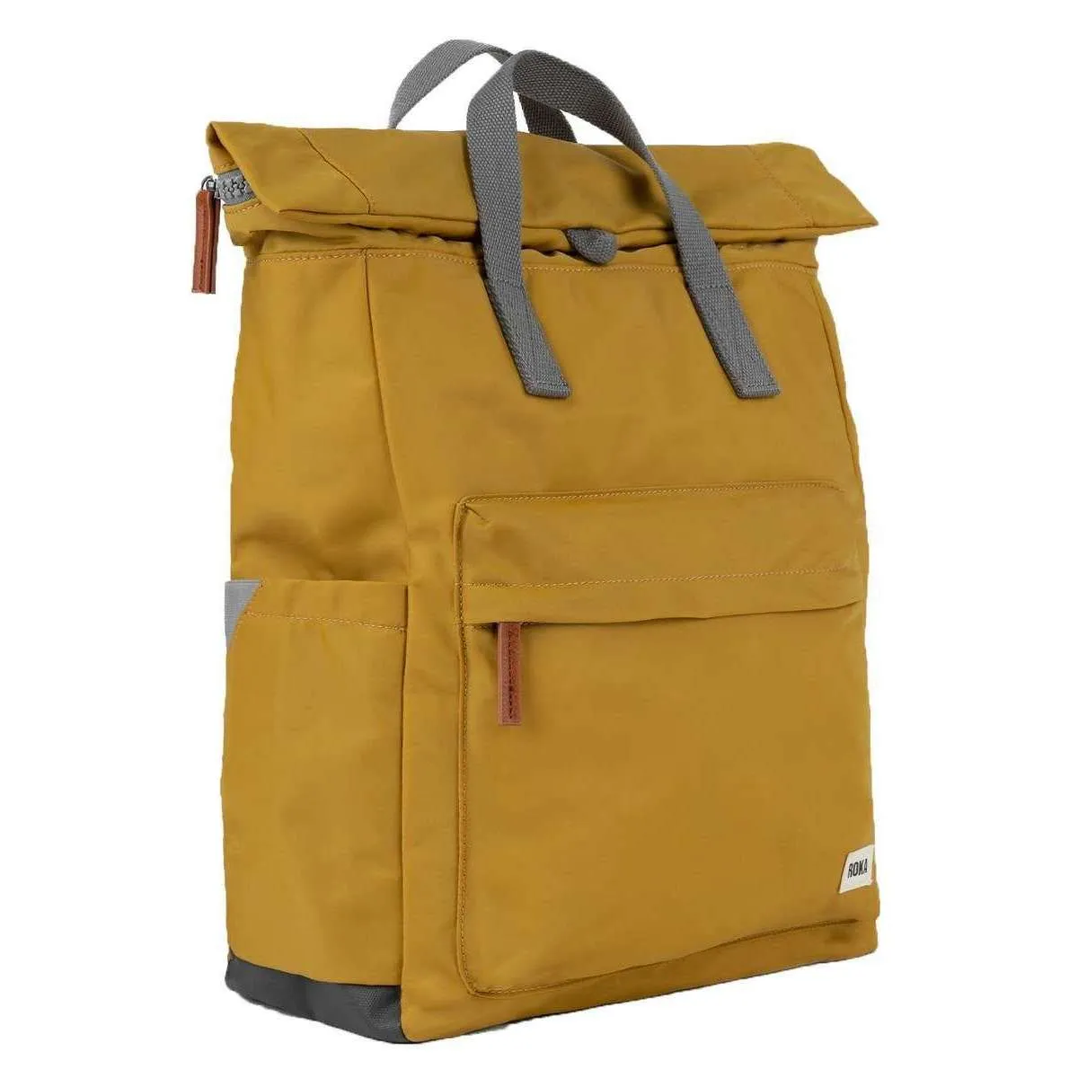 Roka Canfield B Large Sustainable Nylon Backpack - Corn Yellow