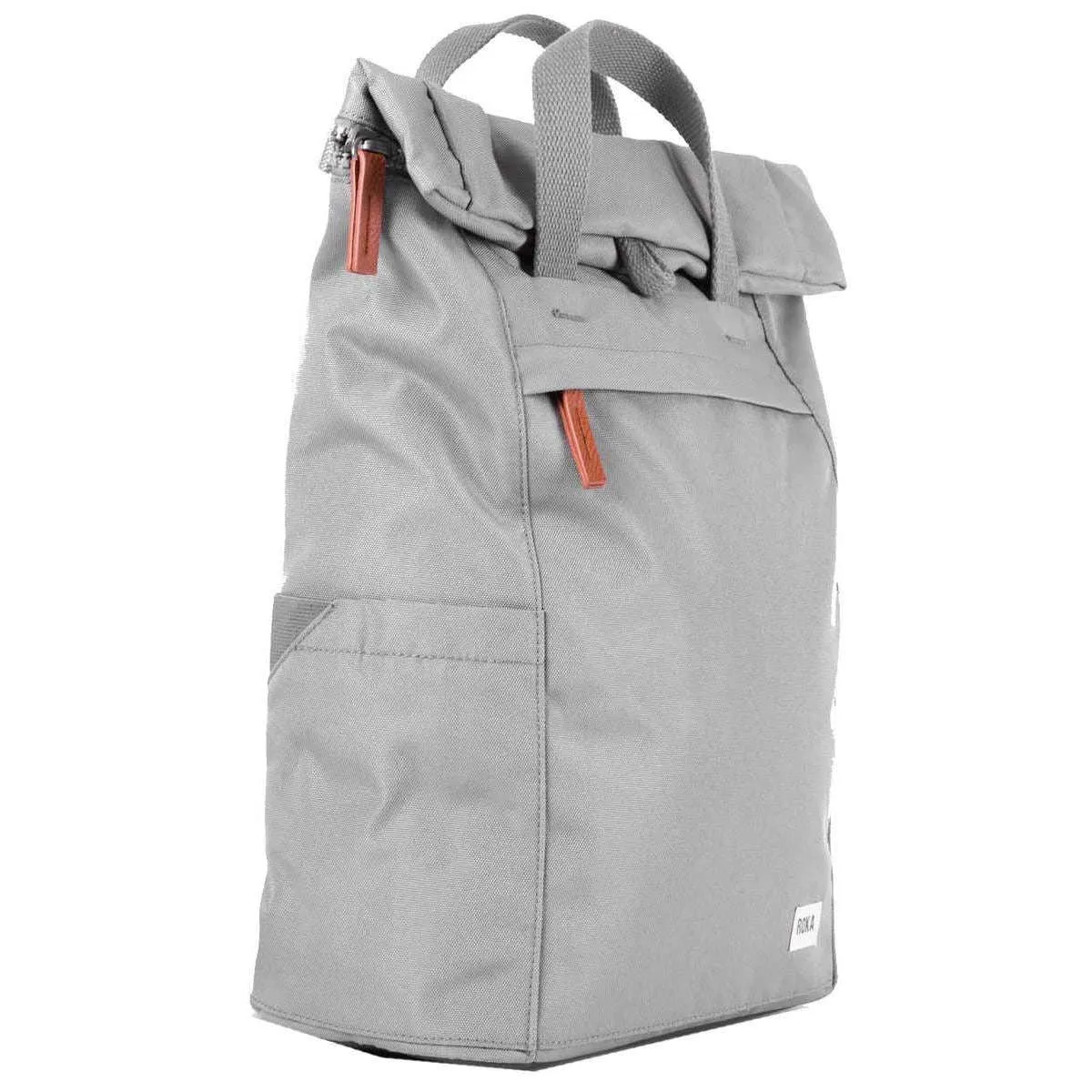 Roka Finchley A Medium Sustainable Canvas Backpack - Stormy Grey