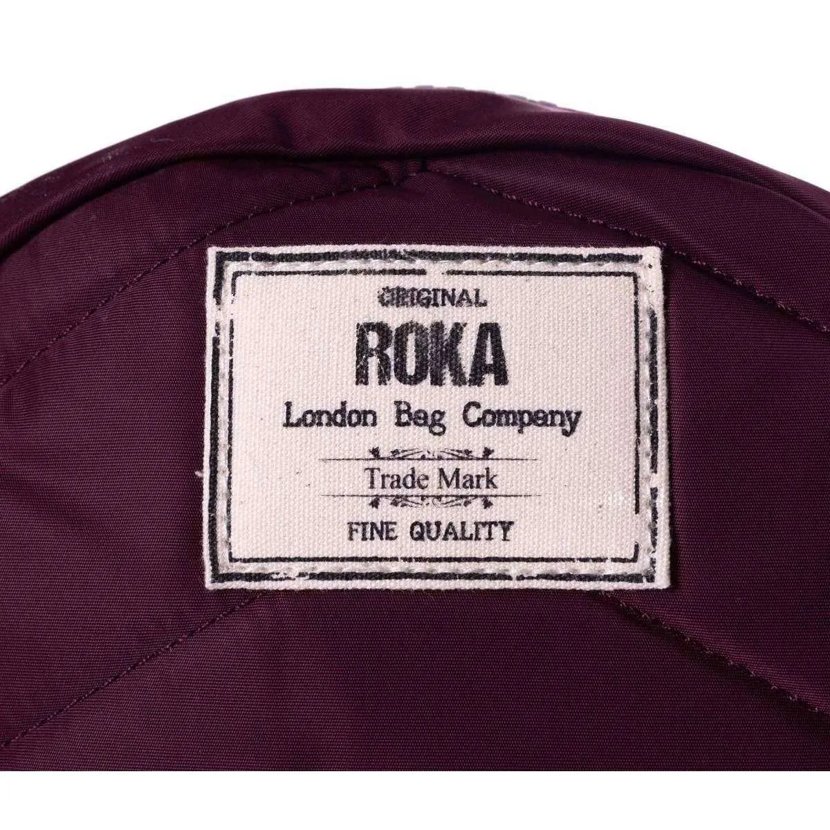 Roka Paddington B Small Sustainable Nylon Crossbody Bag - Plum Purple