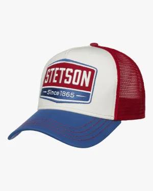 Stetson Gasoline Trucker Cap - Blue / Red