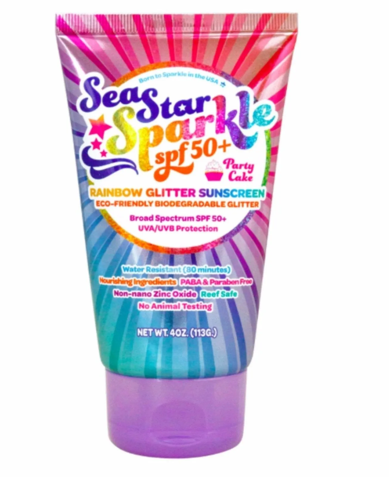 Sunshine & Glitter Sparkle SPF 50  Glitter Sunscreen