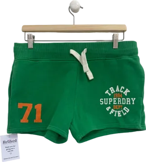 Superdry Green Track & Field Shorts UK 10