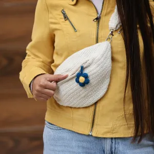 White Crochet Fanny Pack Bag