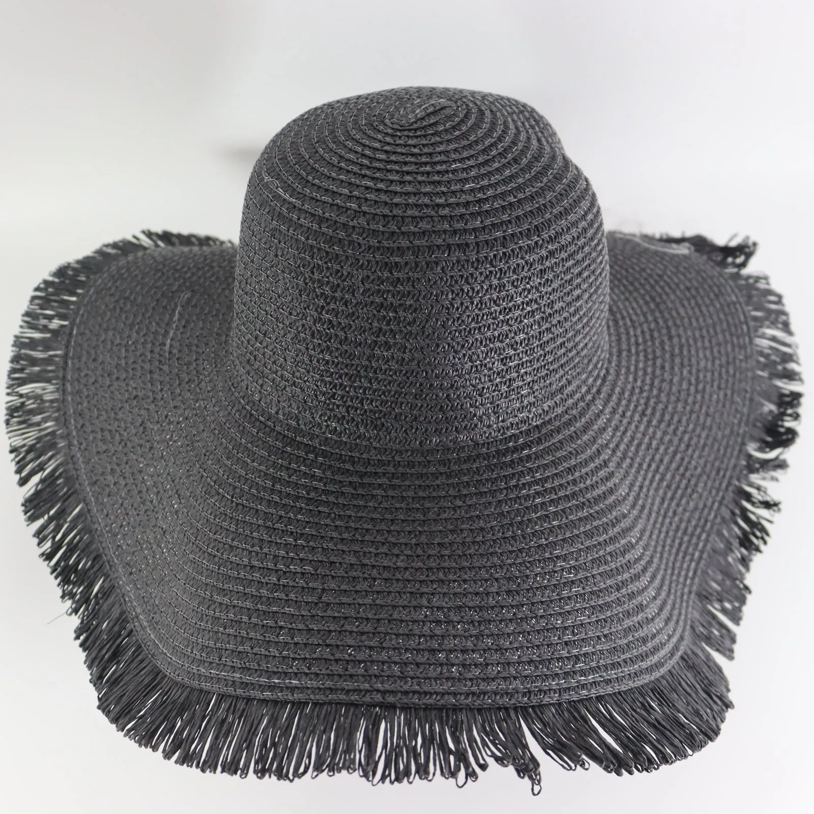 Wide Brim Fringe Straw Sun Hats