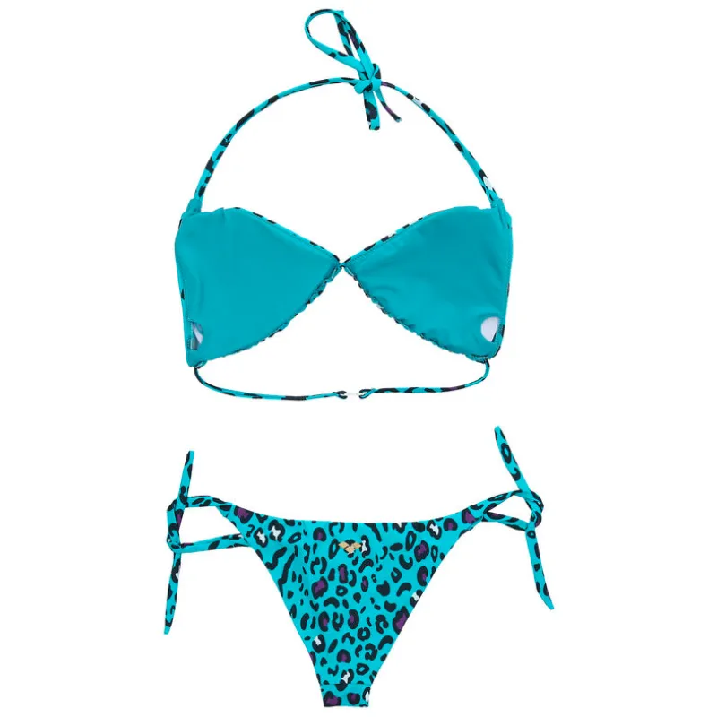 WOMEN'S ALLOVER BANDEAU TWO PIECES - MINT