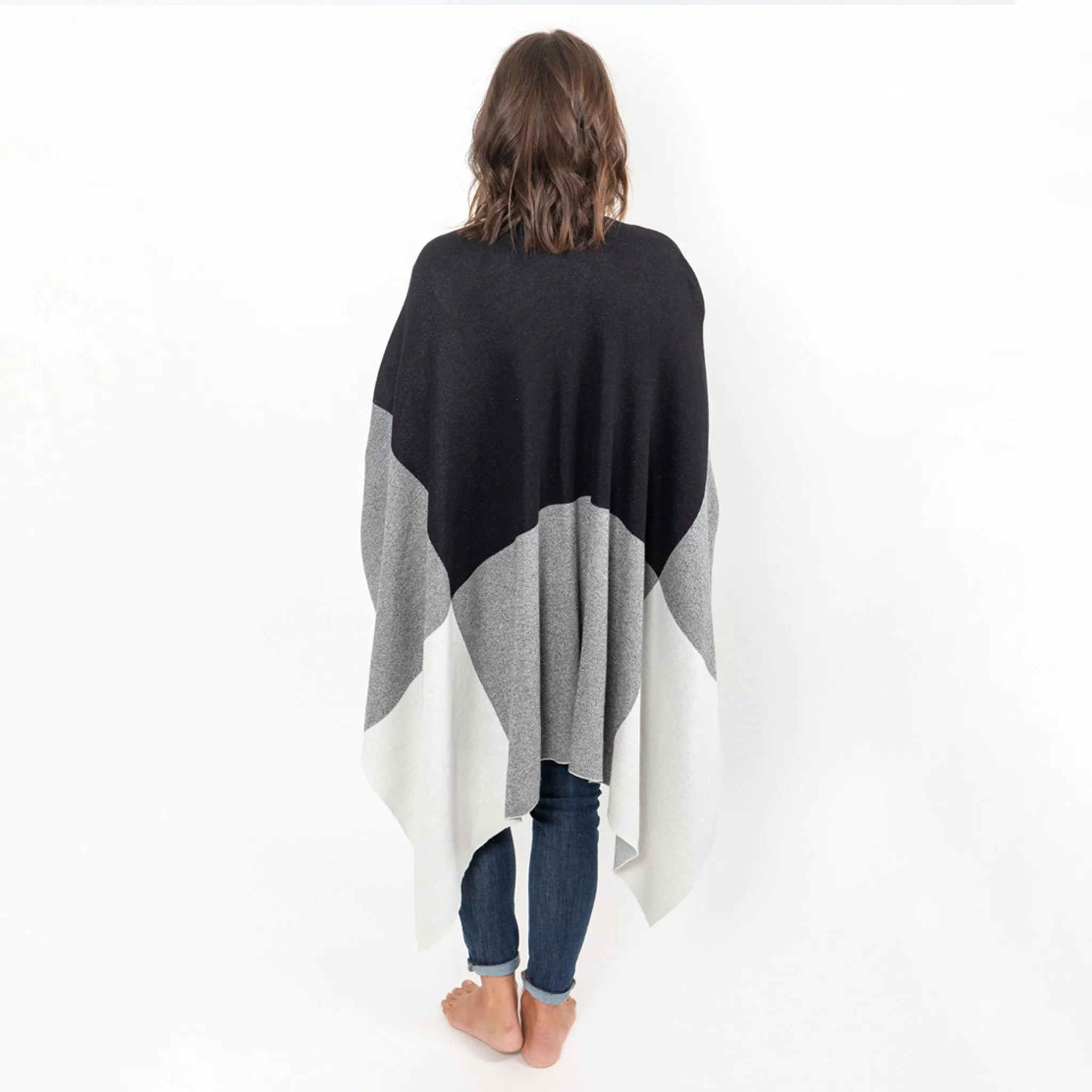 zestt Blanket Travel Wrap Black Colorblock