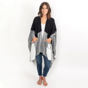 zestt Blanket Travel Wrap Black Colorblock