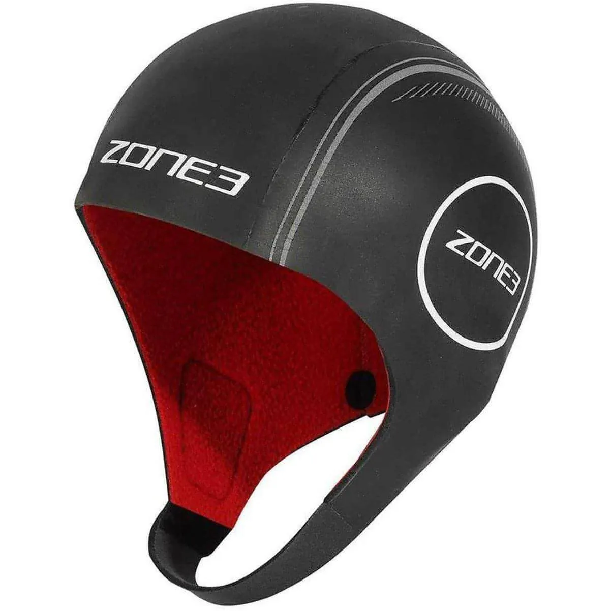 Zone3 Neoprene Heat-Tech Warmth Swim Cap - Black